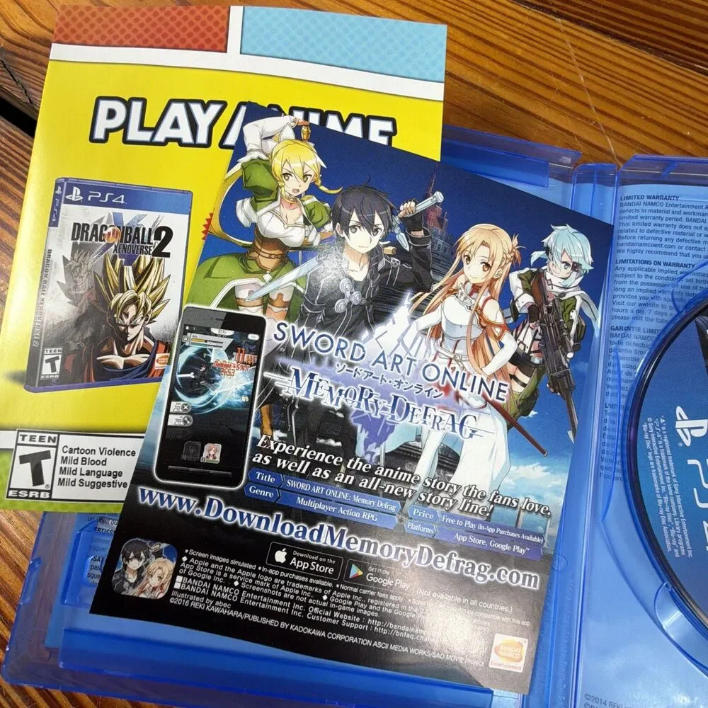 Sword Art Online: Hollow Realization Playstation 4 ps4 ps 4 MINTY!!